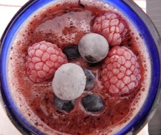 Frozen Blue Raspberry Berry Slushy