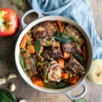 Braised short ribs with apple.