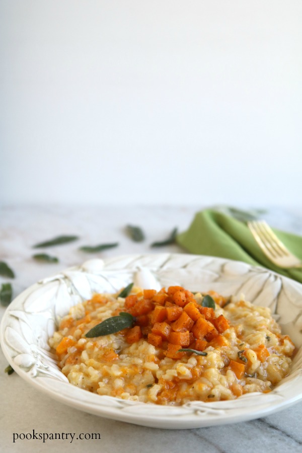 Risotto with sage and squash