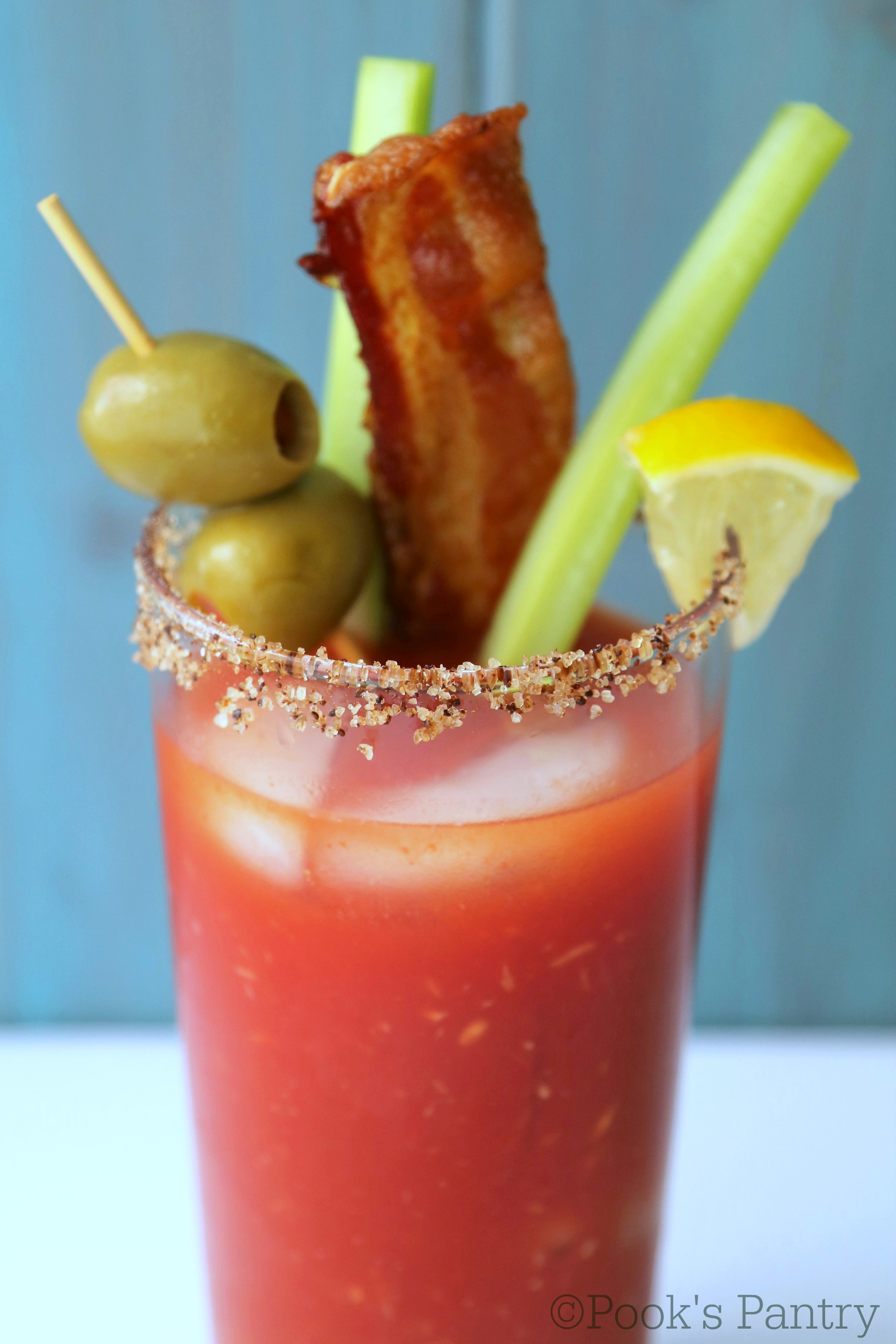 close up of bloody mary