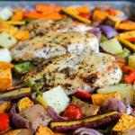 one pan chicken and vegetables