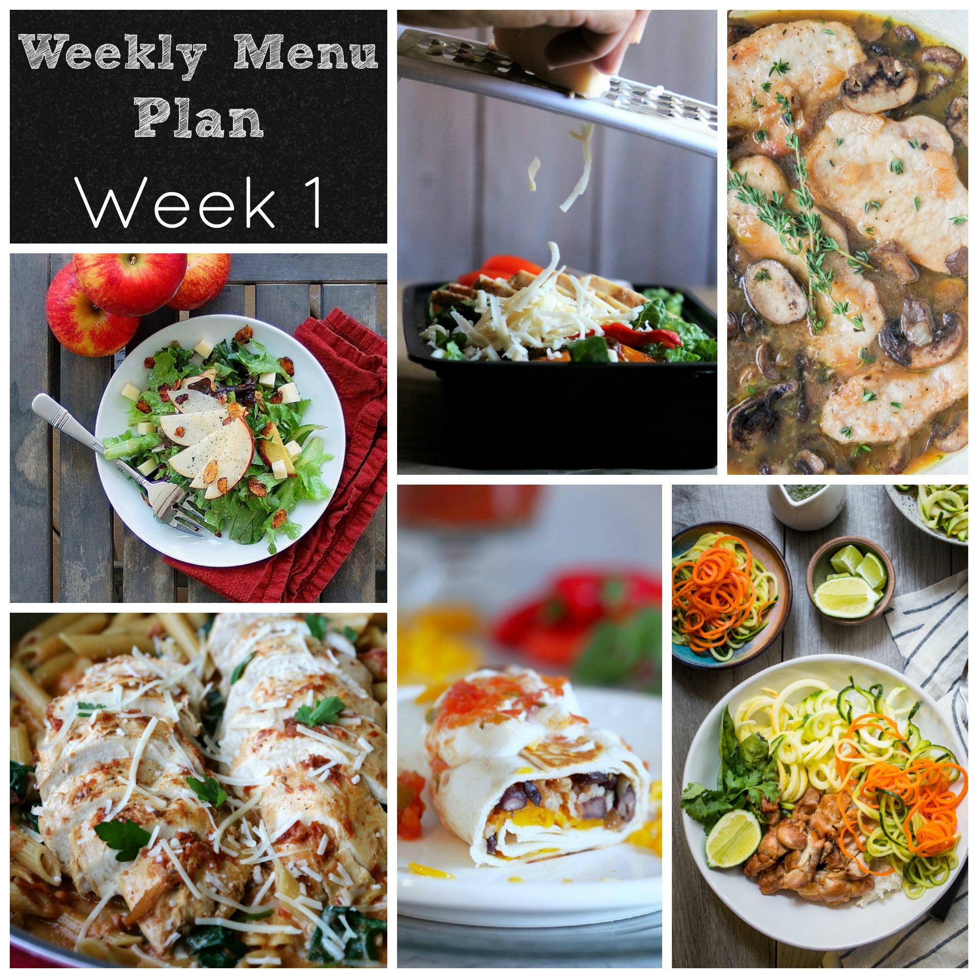 week one meal plan