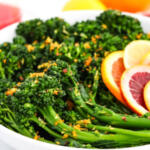 Broccolini with citrus vinaigrette.