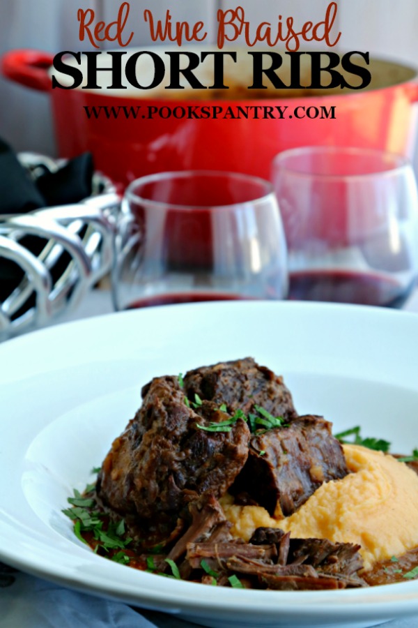 This tender, fall off the bone braised short rib recipe is perfect for chilly evenings when you crave a comforting meal. Cooked low and slow in the oven, these red wine-braised short ribs are so soft that it will render your knife useless.
