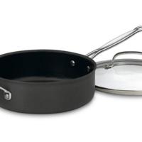 Cuisinart 633-30H Chef's Classic Nonstick Hard-Anodized 5-1/2-Quart Saute Pan with Helper Handle and Lid