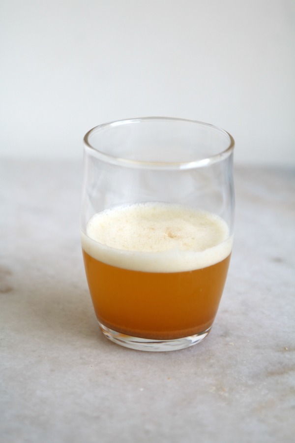 brown butter in glass
