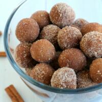 clear glass bowl filled with rum balls