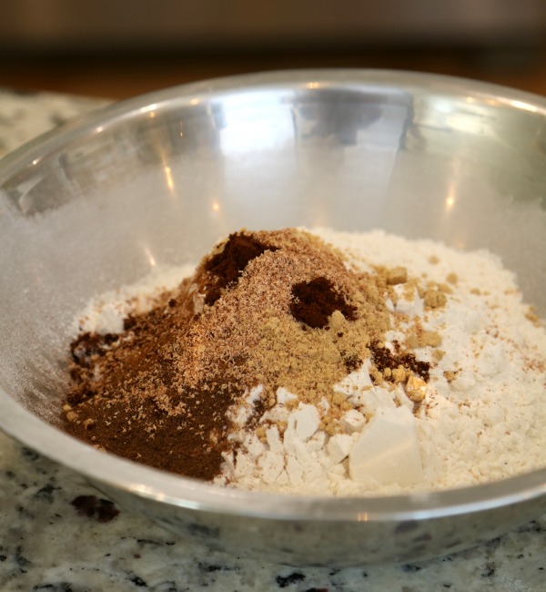 gingerbread spices in kitchen bowl