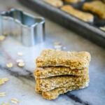 Oatmeal applesauce treats for dogs.
