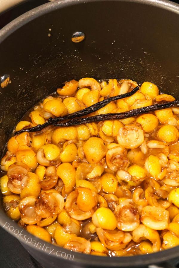 how to make loquat jam with vanilla 