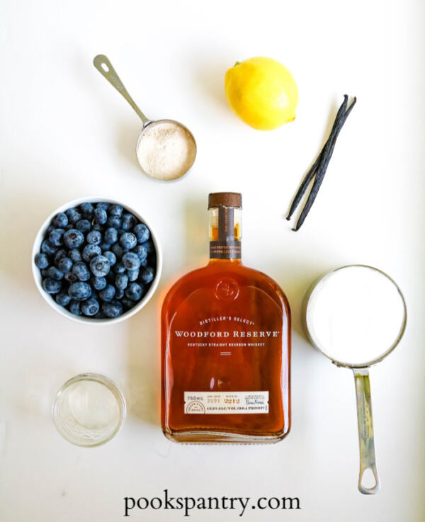 blueberry bourbon jam ingredients