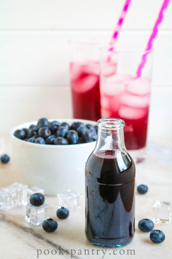 blueberry simple syrup for drinks