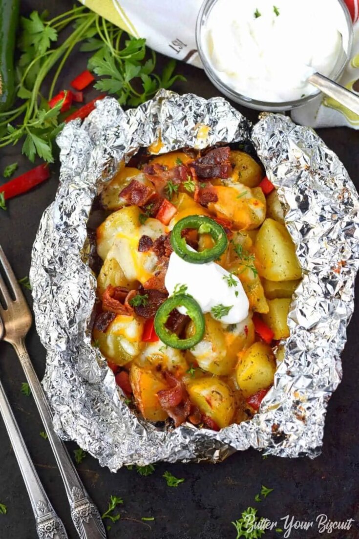 Image for Bacon Ranch Foil Wrapped Potatoes
