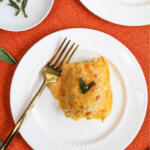 plate with hubbard squash roll