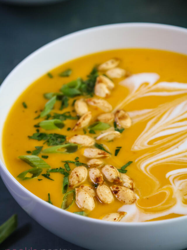 Red Curry Hubbard Squash Soup with Coconut Story
