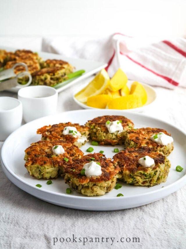 Potato broccoli cakes