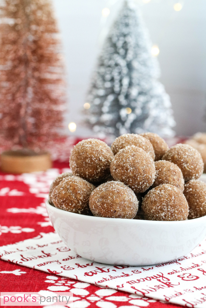 Holiday peanut butter whiskey balls