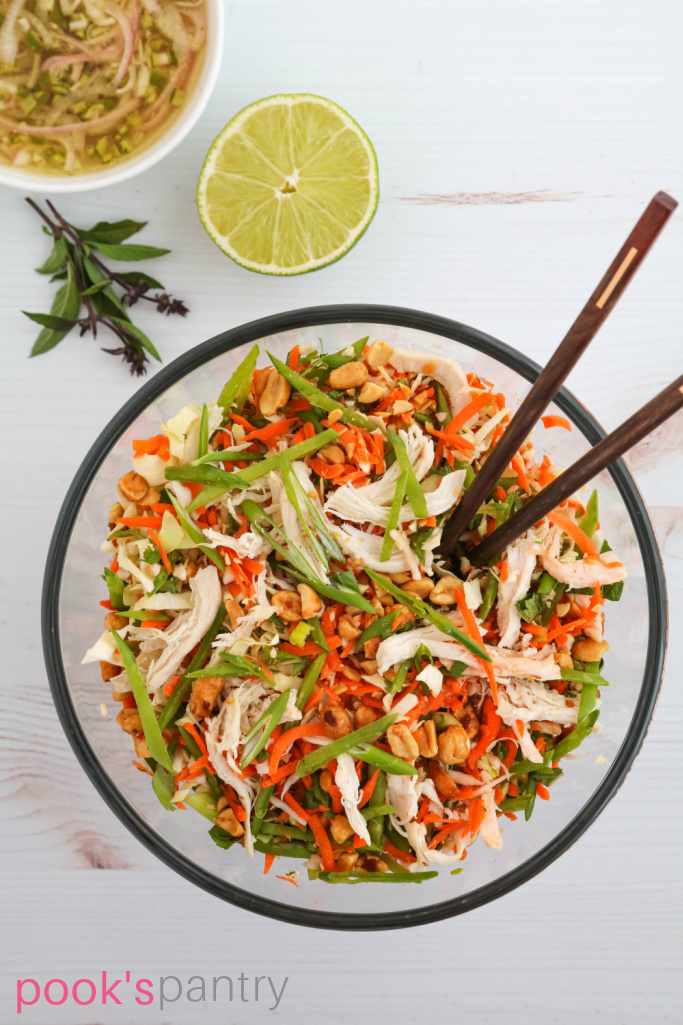 Spicy Thai Chicken Salad with Chili Lime Dressing