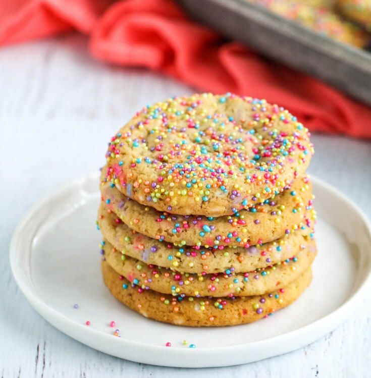 Easter funfetti cookies from scratch