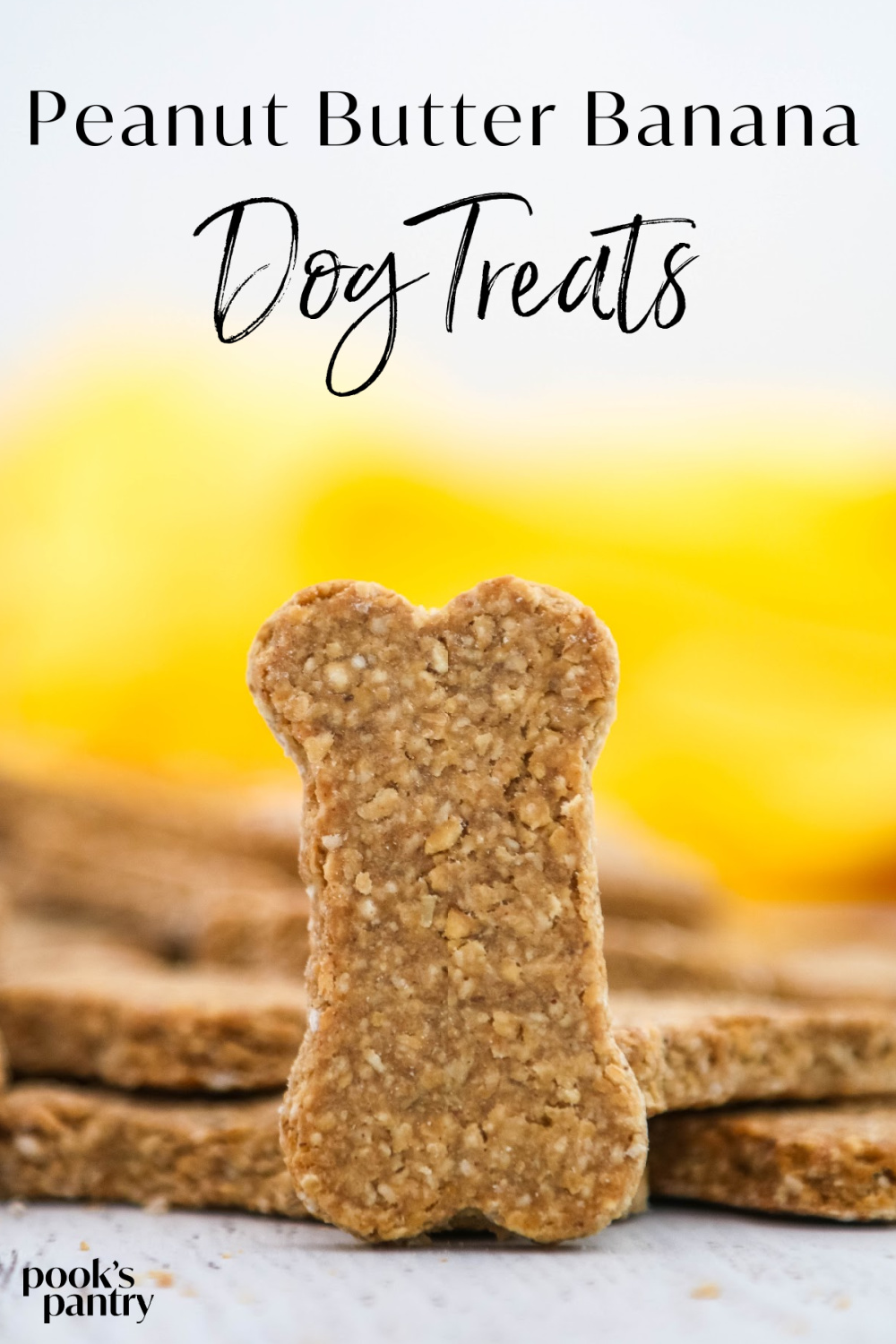 Peanut butter banana dog treats - Pook's Pantry Recipe Blog
