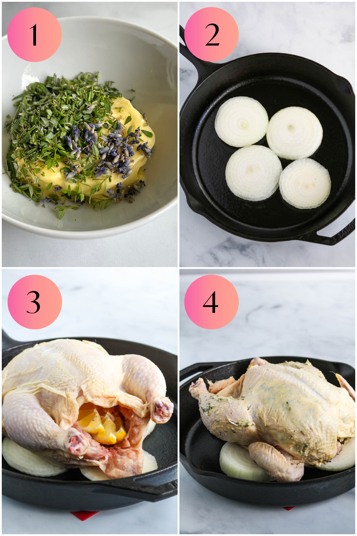 How to make roast chicken with vegetables.