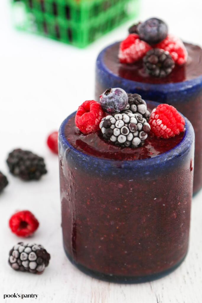 Easy triple berry slushy recipe - Pook's Pantry Recipe Blog