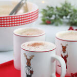Tom and Jerry drinks in Christmas mugs.